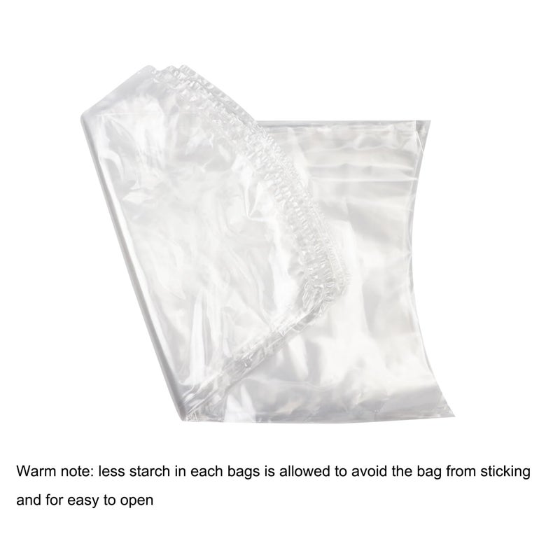 Morepack Poultry Shrink Bags,100 Pack 10x16 Inches Clear Poultry Heat Shrink Bags Freezer With 100 Zip Ties for Chickens,Rabbits - Image 3